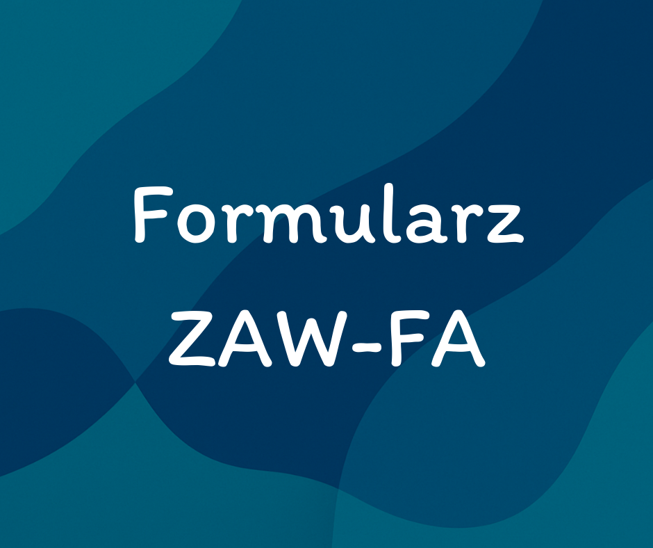 Wypełnienie i wysłanie formularza ZAW-FA do urzędu skarbowego